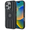 Mercedes MB Double Layer Crossed Lines MagSafe Apple iPhone 16 Pro Case - dėklas telefonui juodos spalvos