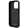 Mercedes Textured And Plain Leather MagSafe case Apple iPhone 16 Pro - dėklas telefonui raudonos spalvos