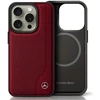 Mercedes MEHMP16L23RBGVR Apple iPhone 16 Pro 6.3″ red kietas dėklas MB Wood Imitation Leather MagSafe