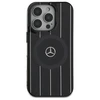 Mercedes MEHMP16S23HRSK Apple iPhone 16 6.1" dėklas telefonui juodos spalvos MB Double Layer Crossed Lines MagSafe