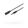 Kabelis MicroConnect Jack 3.5mm - Jack 3.5mm 0.5m juoda (IPOD002B)