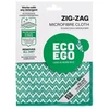 Mikropluošto šluostė Zig-Zag Eco Ego 20x20x25cm žalia/balta