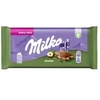 Pieninis šokoladas MILKA Alpių pieno su lazdyno riešutais, 45g
