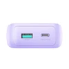 Joyroom JR-PBC07 20000mAh 30W mini power bank su USB-C and Lightning kabeliss - violetinės spalvos