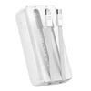 Mini power bank su integruotu kabeliss Joyroom JR-PBC06 30W 10000mAh – baltos spalvos