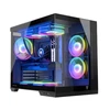 Kompiuterio Korpusas - MODECOM Volcano Panorama APEX ARGB Midi Tower Pilkas