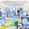 Moes Išmanus šviesos, temperatūros ir drėgmes jutiklis, bevielis, ZigBee, TUYA / Smart Life