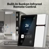 Moes Išmanių namų TUYA valdymo panelė, 3.5'' LCD, Wi-Fi, IR valdymas, su trimis fiziniais jungikliais, balta