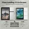 Moes Išmanių namų TUYA valdymo panelė, 3.5'' LCD, Wi-Fi, IR valdymas, su trimis fiziniais jungikliais, balta