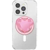 „Popsockets Crystal Heart Grip MagSafe“ telefono laikiklis ir stovas, rožinis