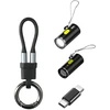 4 viename priedų rinkinys: 4smarts Explorer USB-C raktų pakabuko laidas, USB-C–USB-C adapteris, USB-C žiebtuvėlis, U formos