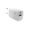 Įkroviklis - NATEC RIBERA GAN 30W USB-A + USB-C Greitas Pakrovėjas Baltas