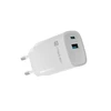 Įkroviklis - NATEC RIBERA GAN 30W USB-A + USB-C Greitas Pakrovėjas Baltas