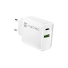 NATEC USB įkroviklis Ribera USB-A+USB-C Maitinimas 20W baltas
