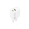 NATEC USB įkroviklis Ribera USB-A+USB-C Maitinimas 20W baltas