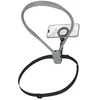Neck magnetic phone holder Hoco K31 juodas pilka