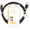 Nedis Kabelis spausdintuvui USB 2.0 A kištukas - USB B kištukas 480Mbps 2m, juodas