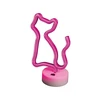 Neon LED ant stovelio Katė rožinis FSNE02 Forever Light
