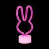Neon LED ant stovelio Triušis rožinė USB-C FSC-10 Forever Light