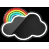 Neoninis MIRROR LED CLOUD daugiaspalvis FMNE05 Forever Light
