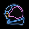 TelForceone Neon PLEXI LED Astronautas įvairiaspalvis FPNE22 Forever Light