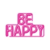 TelForceone Neon PLEXI LED BE HAPPY rožinė NNE10 Neolia
