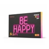 Neoninis PLEXI LED BE HAPPY rožinis NNE10 Neolia
