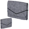 Springos Veltinis dėklas su elastine juostele 15x13 cm pilkas