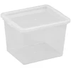 NHG Dėžė su dangčiu Basic box Plast Team 3L permatoma
