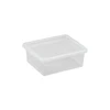 Dėžė su dangčiu Basic box Plast Team 1.5L permatoma