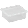 NHG Dėžė su dangčiu Basic box Plast Team 1.5L permatoma