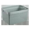 NHG Plastikinė dėžė Seoul L Plast Team 20.9x26.8x35.7cm pilkai žalia