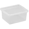 NHG Dėžė su dangčiu Basic box Plast Team 2L permatoma