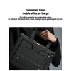 Nillkin Bumper GO Keyboard Case (Backlit Version) skirtas Apple iPad Pro 12.9 2020/2021/2022/ Air 13 2024/2025 juodos spalvos