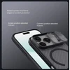 „Nillkin CamShield PRO Magnetic“ kietas dėklas, skirtas „Apple iPhone 17 Pro“, permatomas juodas