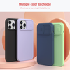 Nillkin CamShield Silky Magnetic – Apple iPhone 13 Pro Max dėklas su fotoaparato dangteliu (elegantiškas juodas)
