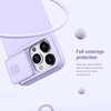 Dėklas Nillkin CamShield Silky Silicone Apple iPhone 15 Pro Max šviesiai mėlynas