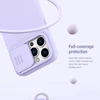 Nillkin CamShield Silky Silikoninis dėklas iPhone 14 Pro Max Silicone Cover with Camera Protector dėklas telefonui mėlynos spalvos
