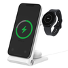 Nillkin PowerTrio 3in1 belaidis įkroviklis MagSafe, skirtas Samsung Watch Baltas