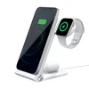 Nillkin PowerTrio 3in1 belaidis įkroviklis Apple Watch baltos spalvos (MFI)