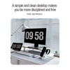 Nillkin PowerTrio 3in1 belaidis įkroviklis MagSafe Apple Watch baltos spalvos (MFI)
