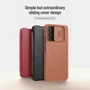 Nillkin Qin leather holster Samsung Galaxy A73 dėklas telefonui juodos spalvos