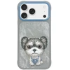 Dėklas Nimmy Big Eyed Pet 2.0 Dog skirtas Apple iPhone 17 Pro pilkos spalvos