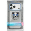 NIMMY dėklas GLASSES COOL DOG, suderinamas su „MagSafe“, skirtas IPHONE 17 Pro, pilkas