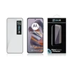 OBAL:ME 5D Apsauginis stiklas skirtas Motorola Edge 50 Neo su baltos spalvos rėmeliu