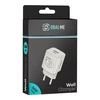 OBAL:ME GaN laidinis įkroviklis USB-A + USB-C 36W baltos spalvos