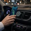 OBAL:ME MagNetix Aura Automobilinis telefono laikiklis su belaidžiu įkrovimu 15W juodos spalvos