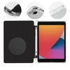 OBAL:ME MistyTab dėklas planšetiniam kompiuteriui Apple iPad 10.2 2019/2020/2021 juodos spalvos