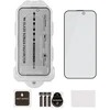 OBAL:ME Privacy 5D stiklinis ekrano apsauginis filtras su aplikatoriumi skirtas Apple iPhone 15/16 Juodas