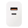 OBAL:ME laidinis įkroviklis USB-A + USB-C 25W baltos spalvos